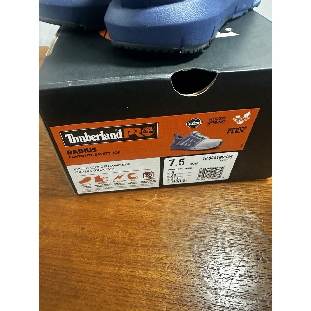 Timberland PRO Radius Work Shoes Purple Comp Toe Sneakers Women's Size 7.5M - Picture 5 of 6